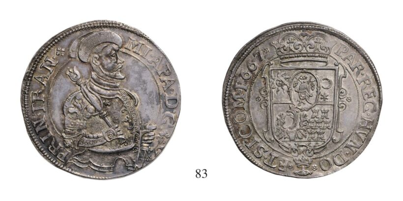 Apafi Mihály (1661-1690), Tallér, Ag, 1667, Brassó