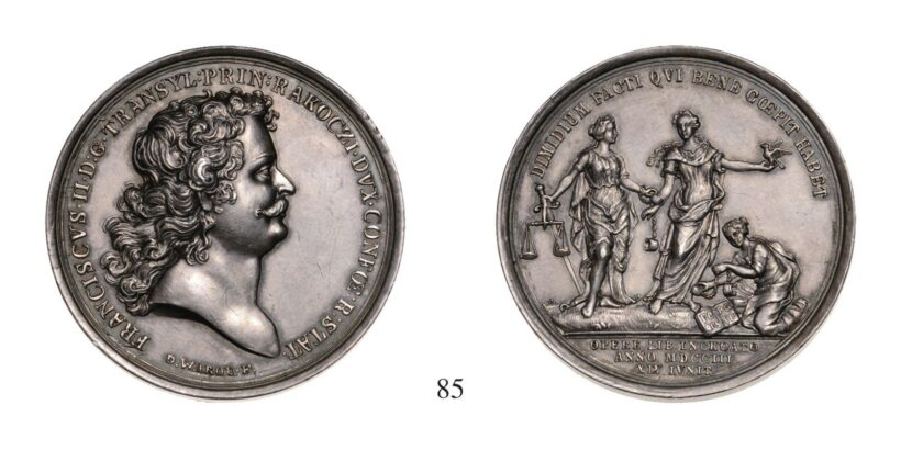II. Rákóczi Ferenc (1703-1711), Ezüstérem, Ag, 1703, Körmöcbánya