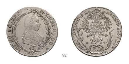 Mária Terézia (1740-1780), 20 Krajcár, Ag, 1769, Gyulafehérvár