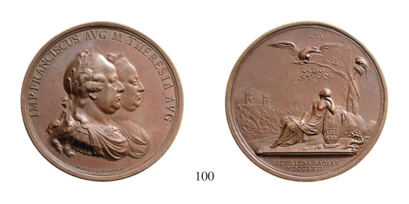 Mária Terézia (1740-1780), Bronzérem, Cu, 1762,