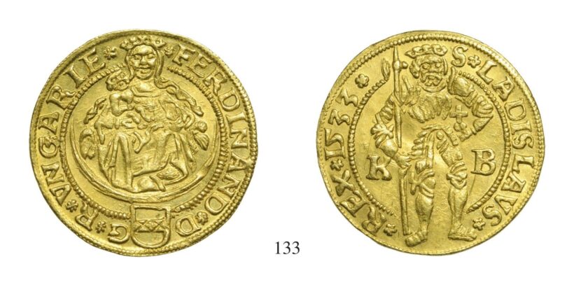I.Ferdinánd (1526-1564), Dukát, Au, 1533, Körmöcbánya