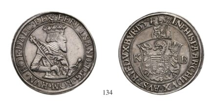I.Ferdinánd (1526-1564), Tallér, Ag, 1554, Körmöcbánya