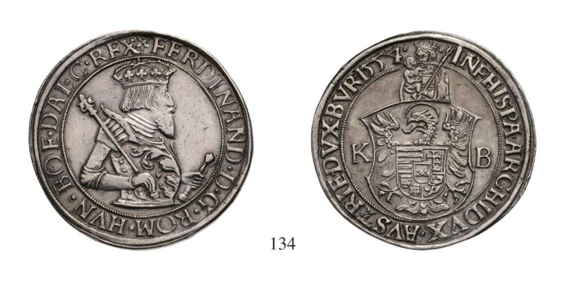 I.Ferdinánd (1526-1564), Tallér, Ag, 1554, Körmöcbánya