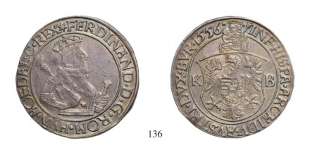 I.Ferdinánd (1526-1564), Tallér, Ag, 1556, Körmöcbánya
