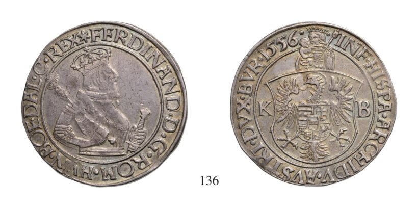 I.Ferdinánd (1526-1564), Tallér, Ag, 1556, Körmöcbánya