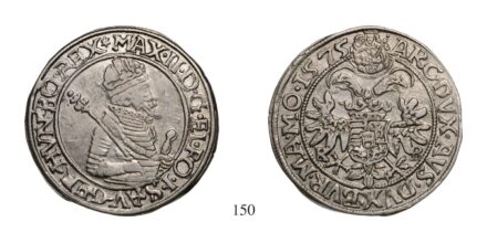 Miksa (1564-1576), 1/4 tallér, Ag, 1575, Körmöcbánya