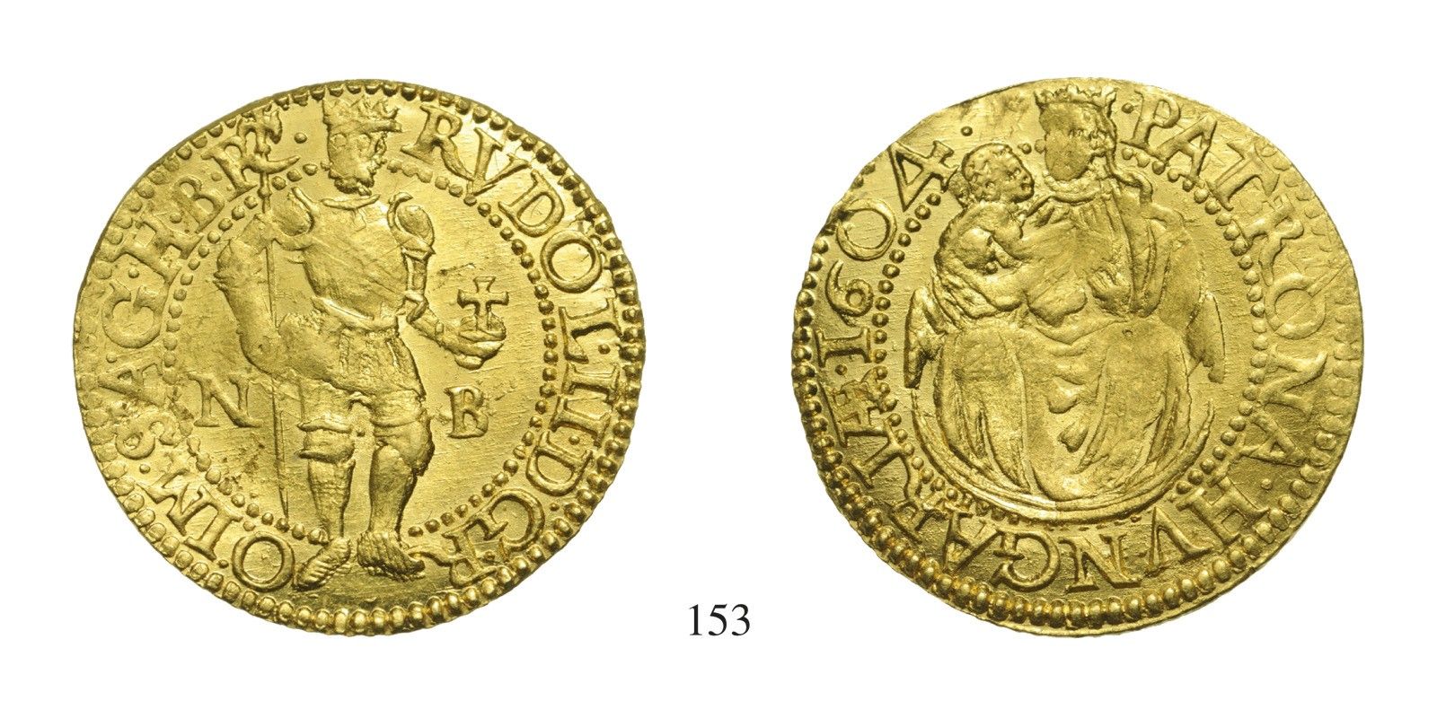 Rudolf (1576-1608), Dukát, Au, 1604, Nagybánya