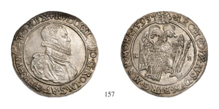 Rudolf (1576-1608), Tallér, Ag, 1593, Körmöcbánya