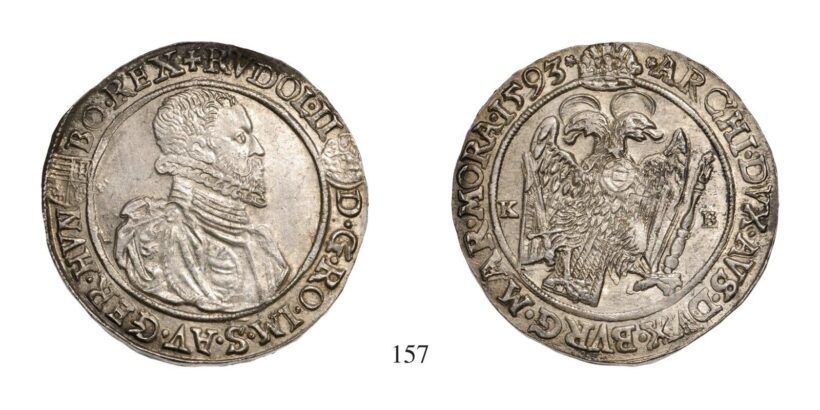Rudolf (1576-1608), Tallér, Ag, 1593, Körmöcbánya