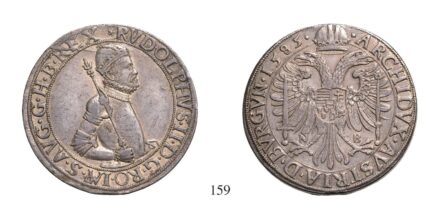 Rudolf (1576-1608), Tallér, Ag, 1585, Nagybánya