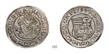 Rudolf (1576-1608), Garas, Ag, 1594, Körmöcbánya