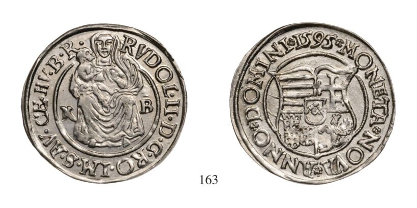 Rudolf (1576-1608), Garas, Ag, 1595, Körmöcbánya