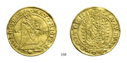 II. Mátyás (1608-1619), Dukát, Au, 1612, Körmöcbánya