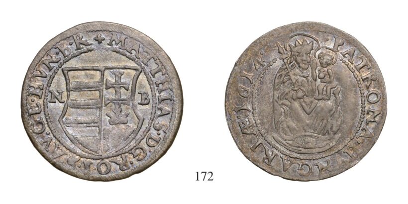 II. Mátyás (1608-1619), Garas, Ag, 1614, Nagybánya