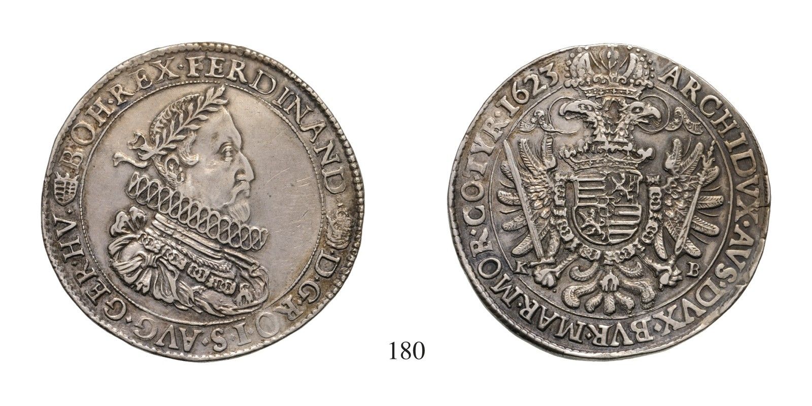 II. Ferdinánd (1619-1637), Tallér, Ag, 1623, Körmöcbánya