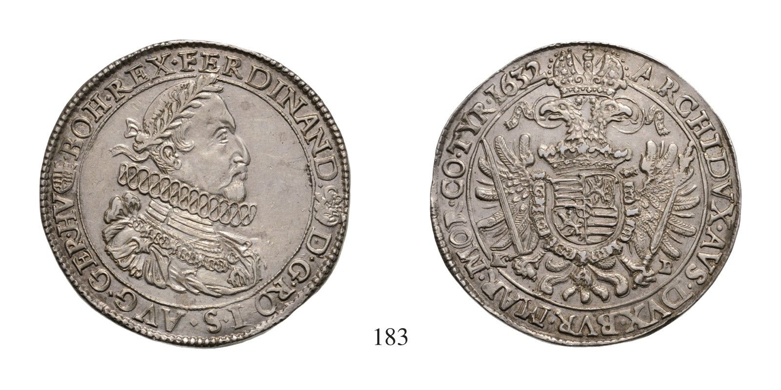 II. Ferdinánd (1619-1637), Tallér, Ag, 1632, Körmöcbánya