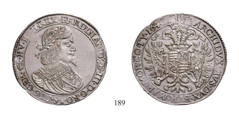 III. Ferdinánd (1637-1657), Tallér, Ag, 1640, Körmöcbánya