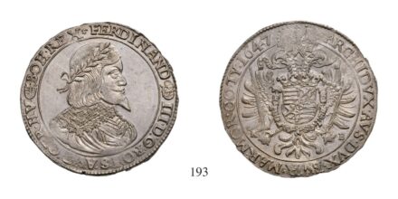 III. Ferdinánd (1637-1657), Tallér, Ag, 1647, Körmöcbánya