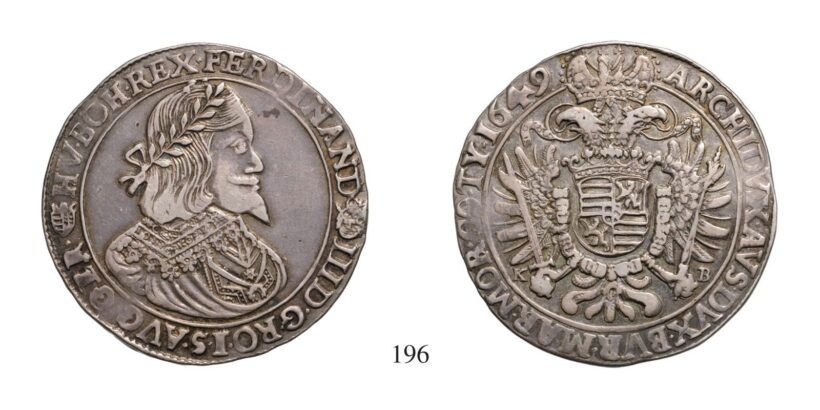 III. Ferdinánd (1637-1657), Tallér, Ag, 1649, Körmöcbánya