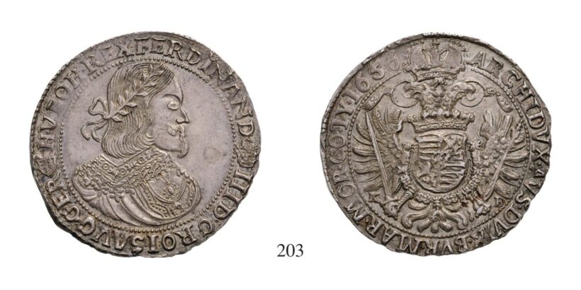 III. Ferdinánd (1637-1657), Tallér, Ag, 1656, Körmöcbánya