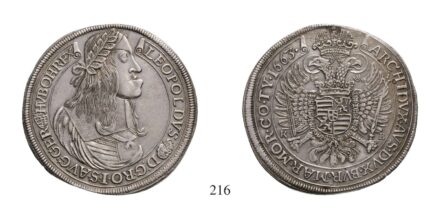 Lipót (1657-1705), Tallér, Ag, 1663, Körmöcbánya