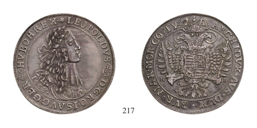 Lipót (1657-1705), Tallér, Ag, 1668, Körmöcbánya