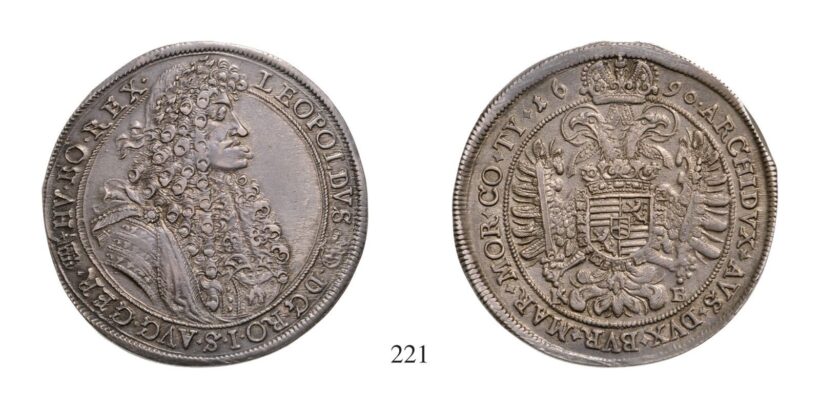 Lipót (1657-1705), Tallér, Ag, 1690, Körmöcbánya