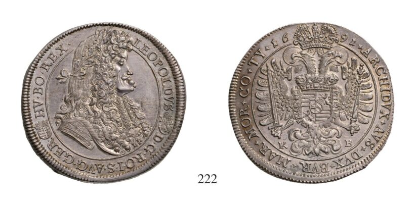 Lipót (1657-1705), Tallér, Ag, 1691, Körmöcbánya