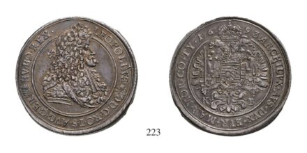 Lipót (1657-1705), Tallér, Ag, 1693, Körmöcbánya