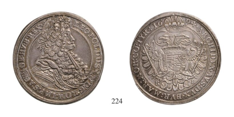 Lipót (1657-1705), Tallér, Ag, 1694, Körmöcbánya