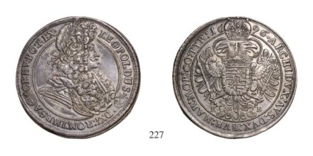 Lipót (1657-1705), Tallér, Ag, 1696, Körmöcbánya