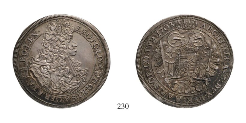 Lipót (1657-1705), Tallér, Ag, 1703, Körmöcbánya