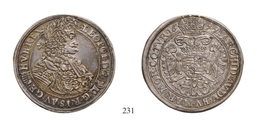 Lipót (1657-1705), 1/2 Tallér, Ag, 1699, Körmöcbánya