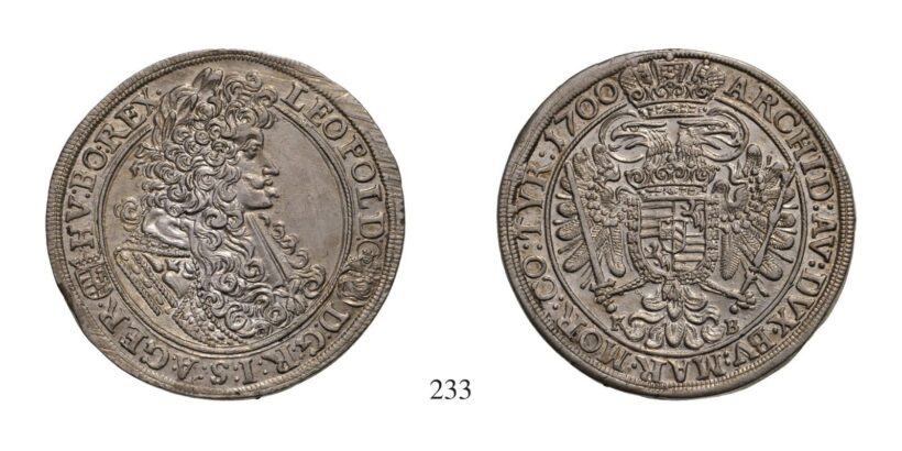Lipót (1657-1705), 1/2 Tallér, Ag, 1700, Körmöcbánya