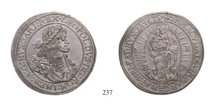 Lipót (1657-1705), Tallér, Ag, 1675, Nagybánya
