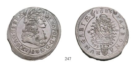 Lipót (1657-1705), XV Krajcár, Ag, 1683, Körmöcbánya