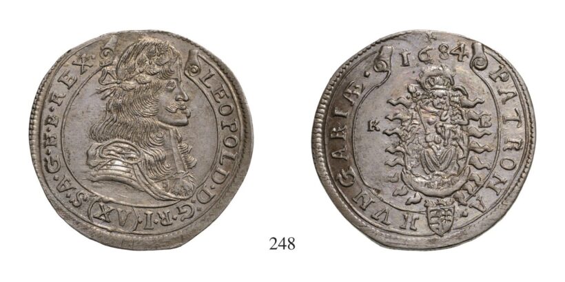 Lipót (1657-1705), XV Krajcár, Ag, 1684, Körmöcbánya