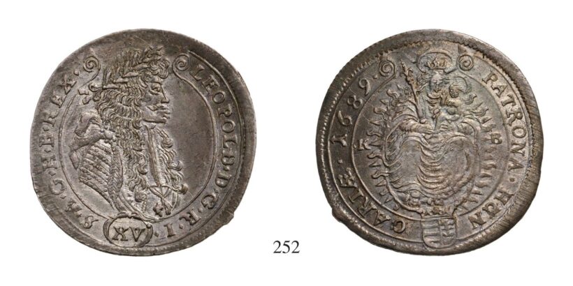 Lipót (1657-1705), XV Krajcár, Ag, 1689, Körmöcbánya