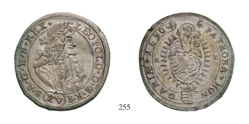 Lipót (1657-1705), XV Krajcár, Ag, 1690, Körmöcbánya