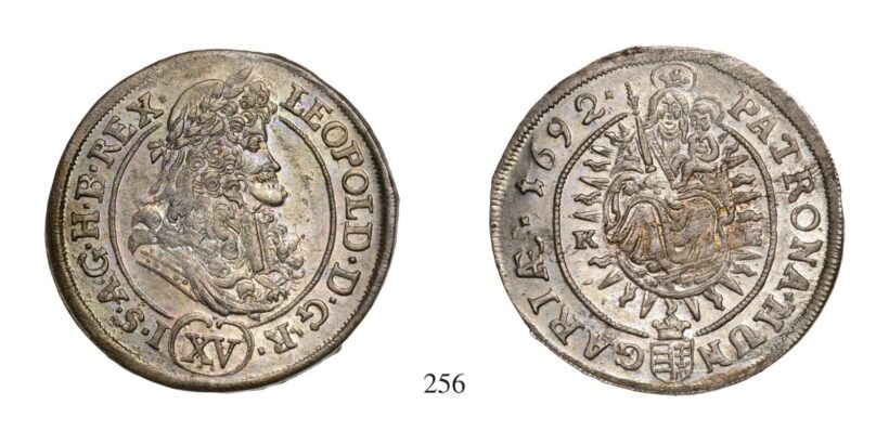Lipót (1657-1705), XV Krajcár, Ag, 1692, Körmöcbánya