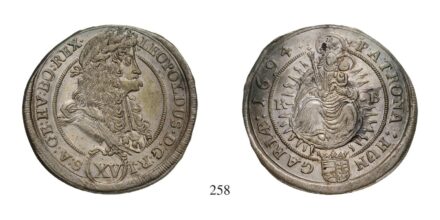 Lipót (1657-1705), XV Krajcár, Ag, 1694, Körmöcbánya