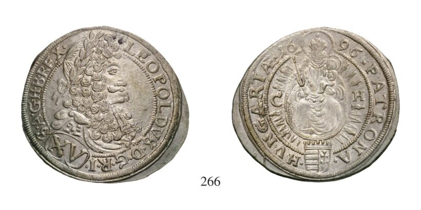 Lipót (1657-1705), XV Krajcár, Ag, 1696, Pozsony