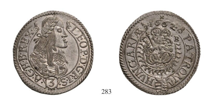 Lipót (1657-1705), 3 Krajcár, Ag, 1662, Körmöcbánya