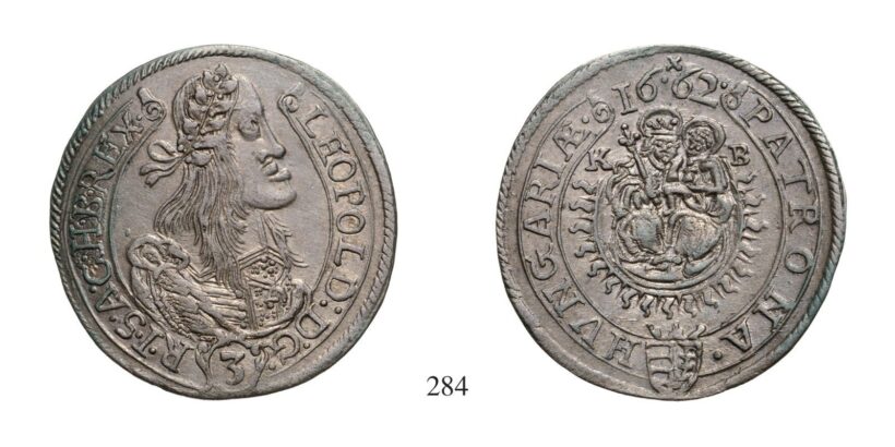 Lipót (1657-1705), 3 Krajcár, Ag, 1662, Körmöcbánya