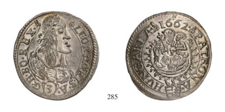 Lipót (1657-1705), 3 Krajcár, Ag, 1662, Körmöcbánya