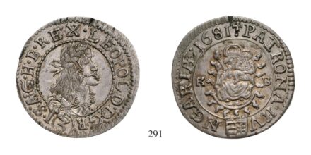 Lipót (1657-1705), 3 Krajcár, Ag, 1681, Körmöcbánya