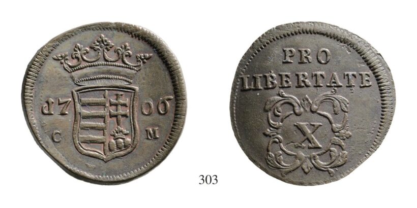 II. Rákóczi Ferenc (1703-1711), X Poltura, Cu, 1706, Kassa