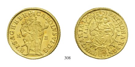 III. Károly (1711-1740), Dukát, Au, 1720, Körmöcbánya