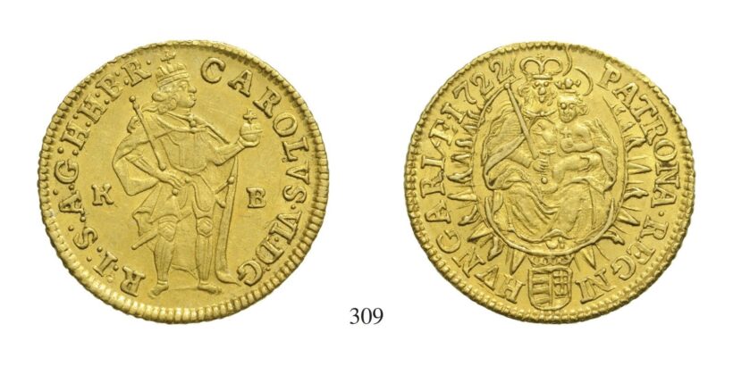 III. Károly (1711-1740), Dukát, Au, 1722, Körmöcbánya