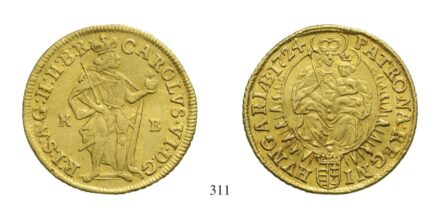 III. Károly (1711-1740), Dukát, Au, 1724, Körmöcbánya